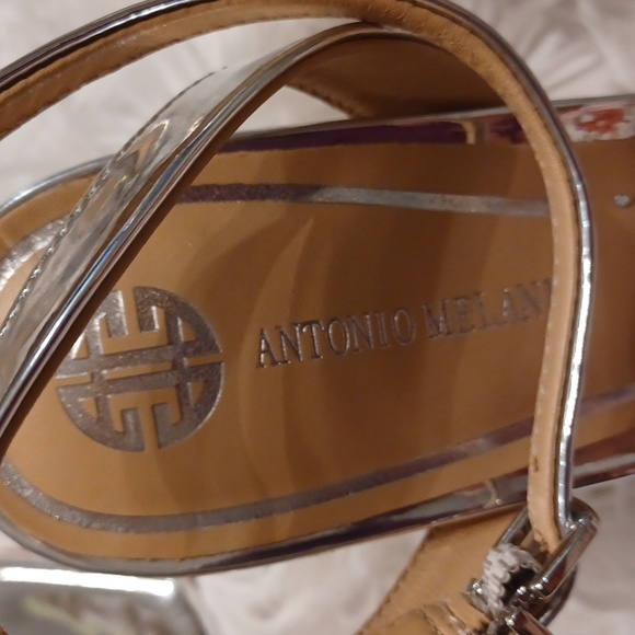 Antonio Melani Faithe Ankle Strap Rhinestone Jewel Detail Heeled Sandals NWT - Picture 12 of 15